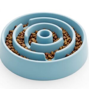 Dog Puzzle Feeding Bowl – Maze Design Interactive Pet Feeder
