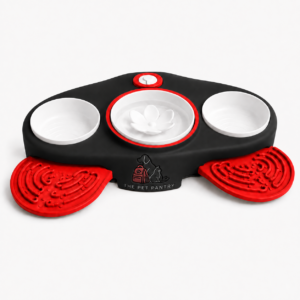 3-in-1 Interactive Slow Feeder Dog Bowl Set