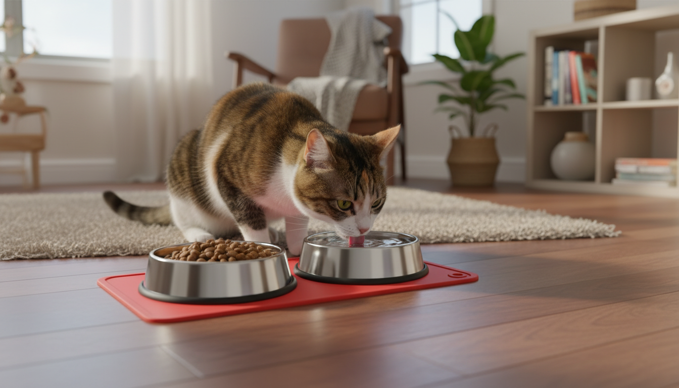 Portable Pet Feeding Mat, Foldable Waterproof Food Pad for Dogs & Cats - Image 2
