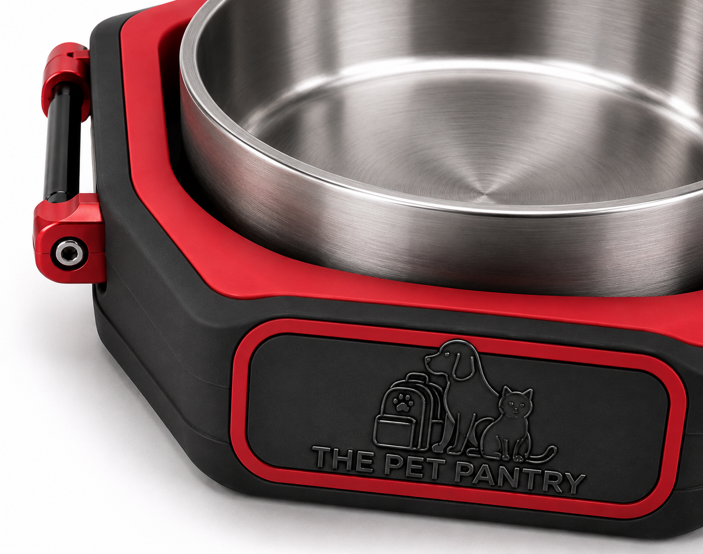 Elevated Stainless Steel Dog Feeding Bowl with Raised Stand - Image 2
