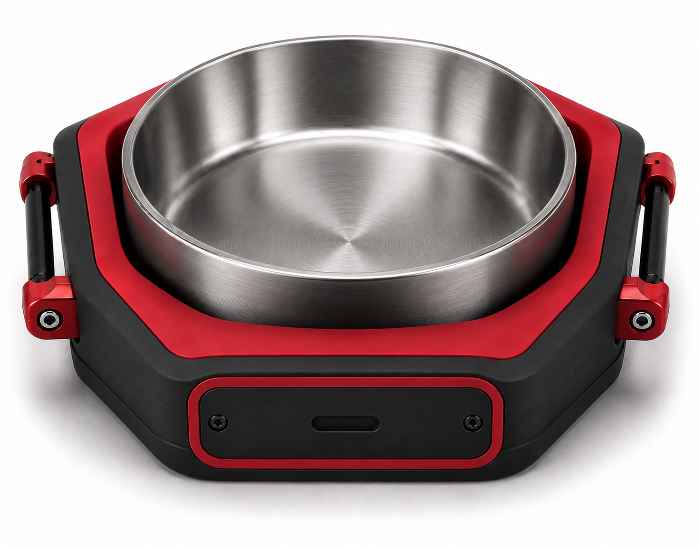 Elevated Stainless Steel Dog Feeding Bowl with Raised Stand - Image 3